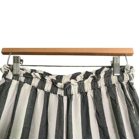 American Eagle Womens Pants Size Small Blue White Striped Pull On Elastic Waist - Picture 4 of 9
